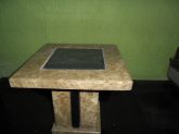 mesa Bege Bahia com detalhe