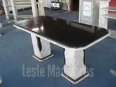 MESA BRANCA PRETO